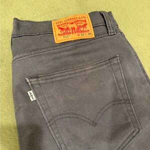 Levi's Men's Charcoal 512 Jeans 32x 30